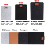 Anti Scratch Felt Protector Bag Light Sleeve Laptop Tablet Ipad Kindle