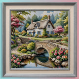 Cottage & Stone Bridge 11CT Cross-Stitch Kit 36x36cm