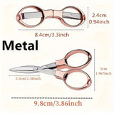 Compact & Versatile Stainless Steel Folding Scissors