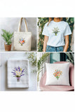 5-Piece Floral Bouquet Embroidery Hoop Kit Set