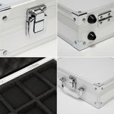 12 Slots Aluminum Alloy Watch Storage Box – Watch Display Organizer with Handle