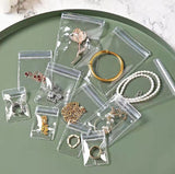 Anti-Oxidation Transparent Clear PVC Jewellery Storage Zip Lock Bag - Pack of 15