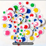 600 PCS Self-Adhesive Activity Eyes for Crafts and Decorations - Multicolor
