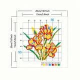 Iris Flower Cross-Stitch Kit 20x20cm