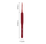 Maroon Soft Shank Rubber Grip Crochet Hook Set - Limited Edition