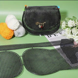 Black Plastic Mesh Canvas Pads Sheets, Bottom Shaper for Purse Making