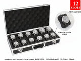 12 Slots Aluminum Alloy Watch Storage Box – Watch Display Organizer with Handle