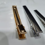 Alligator Hair Clips – Metal Duckbill Clips, Pack of 50 (Gold & Silver, 3cm–7.5cm)