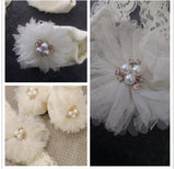 Baby Formal Headband and Socks Set Fancy Chiffon Bow 2pcs