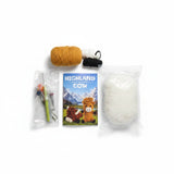 Highland Cow Amigurumi Crochet Kit – Curly-Horn Beginner DIY Plush