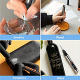 Engraving Pen Kit with 30 Bits & Stencils – Cordless USB Rechargeable Wood Metal Resin Carving Tool, Beginner-Friendly DIY Gift