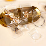 Anti-Oxidation Transparent Clear PVC Jewellery Storage Zip Lock Bag - Pack of 15