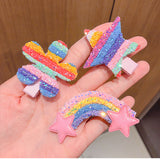Rainbow Series Small Sequins Cloud Hairpin Set