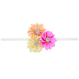 Fancy Triple Flower Baby Headband Set (3 Bands Set)