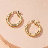 Simple Alloy Hoop Earrings