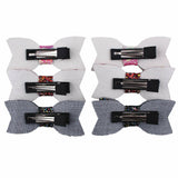 Shiny Bow Hair Clip - Set of 2