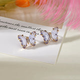 Crystal Butterfly Earrings