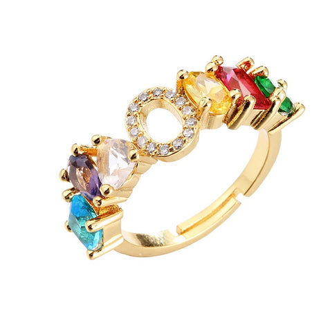 Multicolor Zirconium Ring