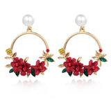 Flower Beads Earrings