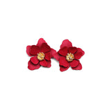 Multilayer Petal Flower Earrings