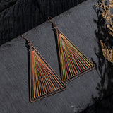 Bohemian Triangle Winding Earrings