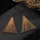 Bohemian Triangle Winding Earrings