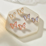 Crystal Butterfly Earrings