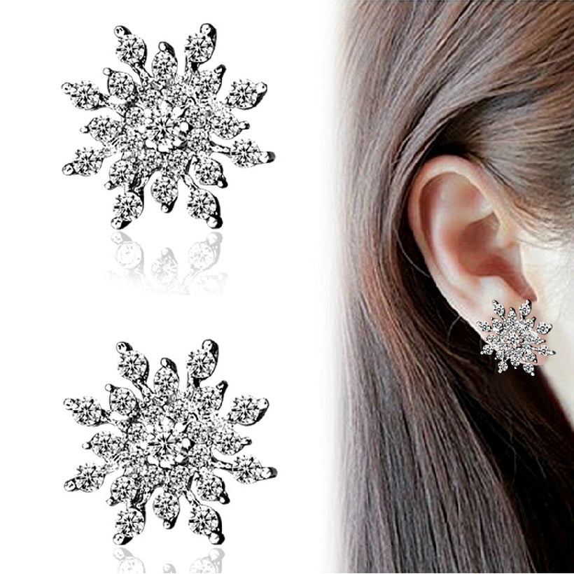 Bright Diamond Snow Earring