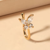 Butterfly Nonpierced Nose Clip/Ring