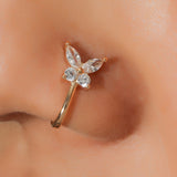 Butterfly Nonpierced Nose Clip/Ring