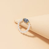 Pearl Stone Ring (Set of 3)