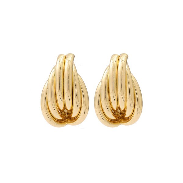 Golden Alloy Earrings
