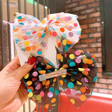 Polka Dot Big Bow Hairpin