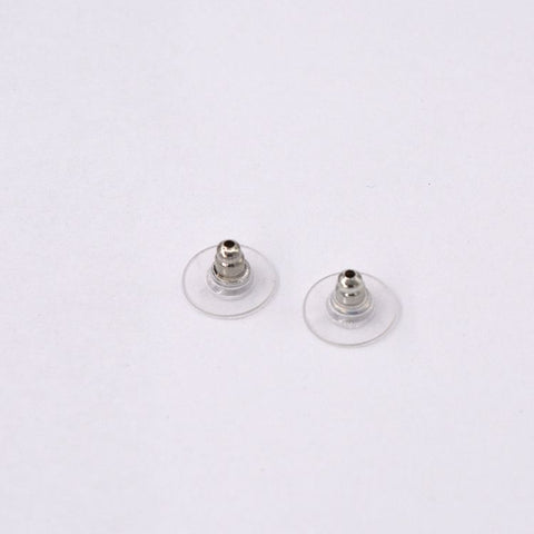 Plastic Plating Earring Stopper - 6 pairs