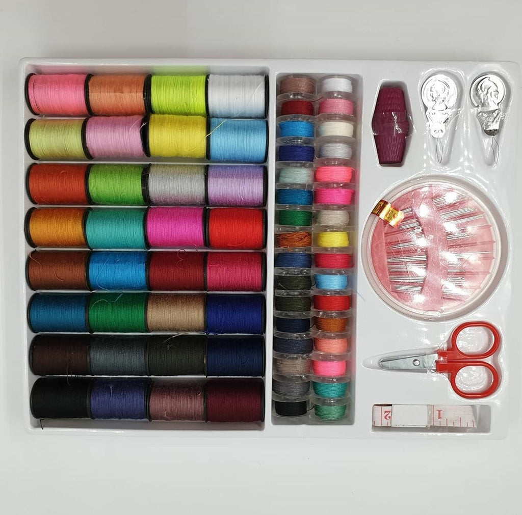 Sewing Kit with Plastic Storage Box