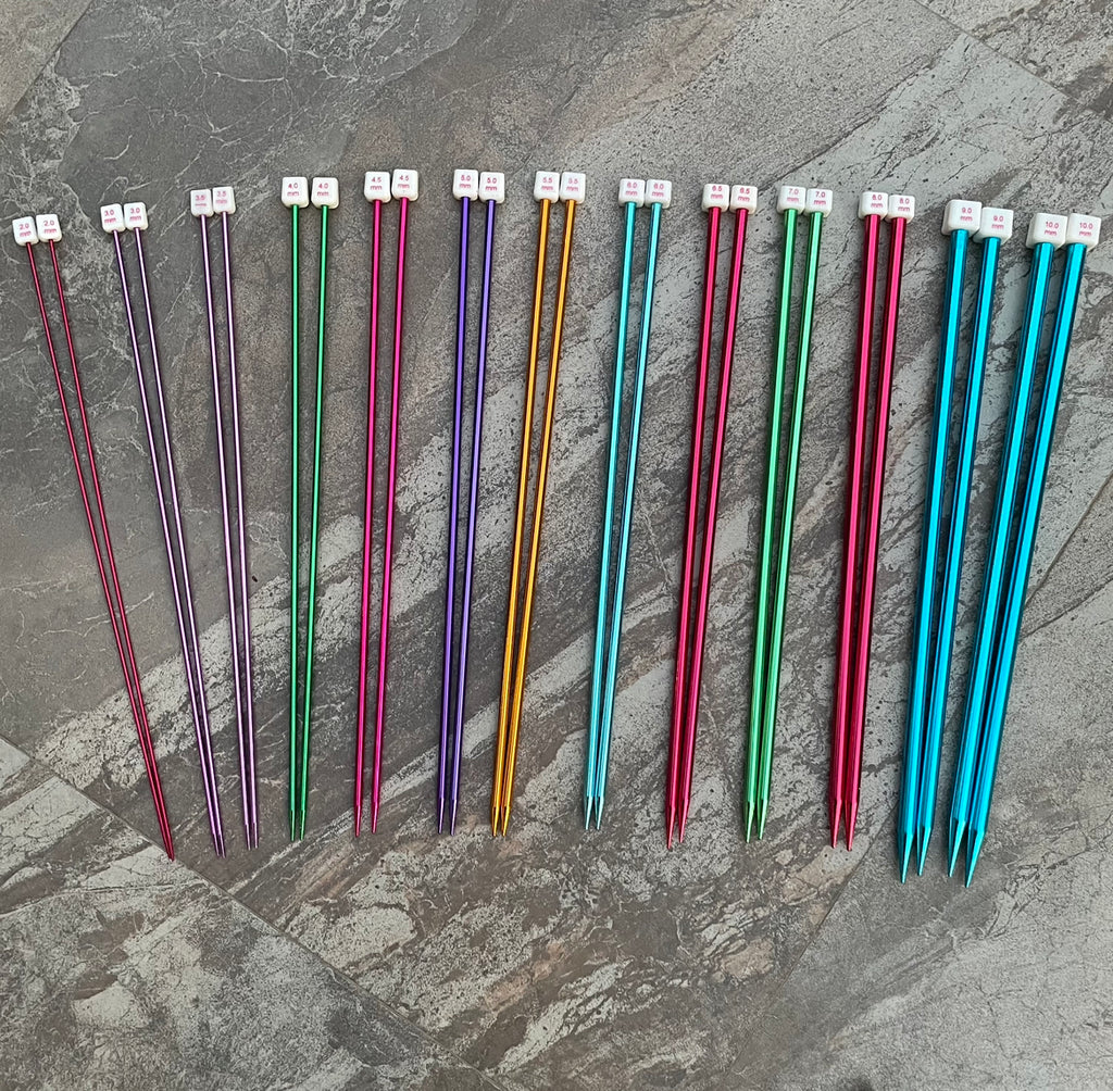 Aluminium Knitting Needles Set - 14 Size