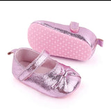 Shimmer Bow Baby Shoes