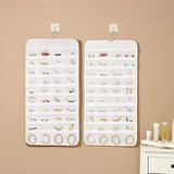 80 Pockets Clear PVC Double-sided Hanging Storage Bag