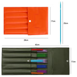 Multicolor Aluminum Double Pointed Knitting Needles Set with Pouch