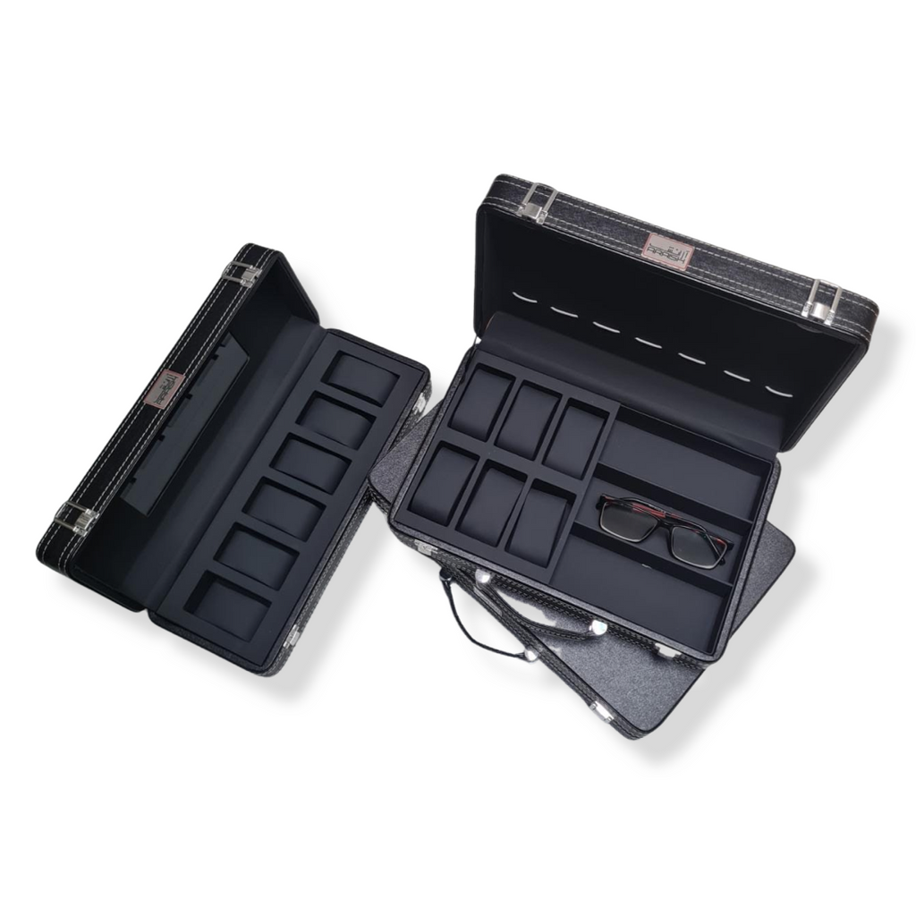 PU Leather Watch and Pen Storage Box (10 Slots) [SALE]