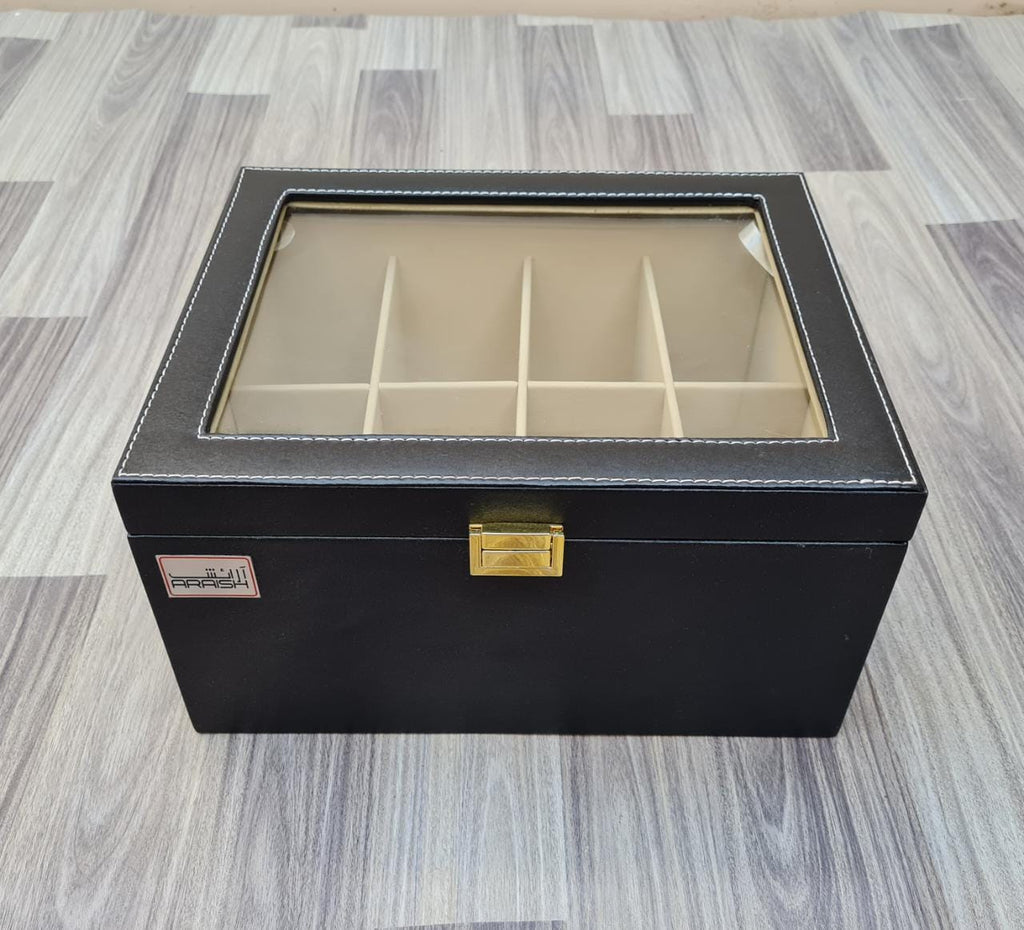 PU Leather Belt Storage Box 8 Slot