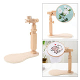 Adjustable Wooden Embroidery Lap Stand