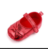 Shimmer Bow Baby Shoes