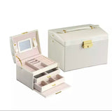 Jewellery Box - Double Drawer with Large Mirror