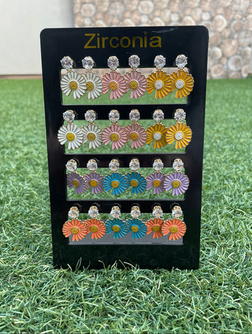 Daisy Flower Earring Tray
