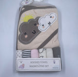 Baby Hooded Towel and Washcloth Set