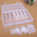 Multipurpose Plastic Jewelery Storage Box - 28Grid