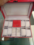 PU Leather Watch Storage Box & Jewellery Box