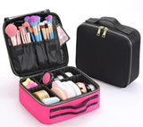 PU Leather Cosmetic Organizer Travel Storage Box