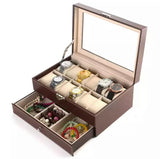 PU Leather Watch Storage Box & Jewellery Box